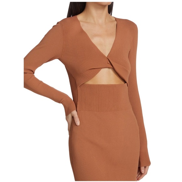 A.L.C. Madison Twist Cut-Out Maxi Dress NWT - Picture 7 of 8